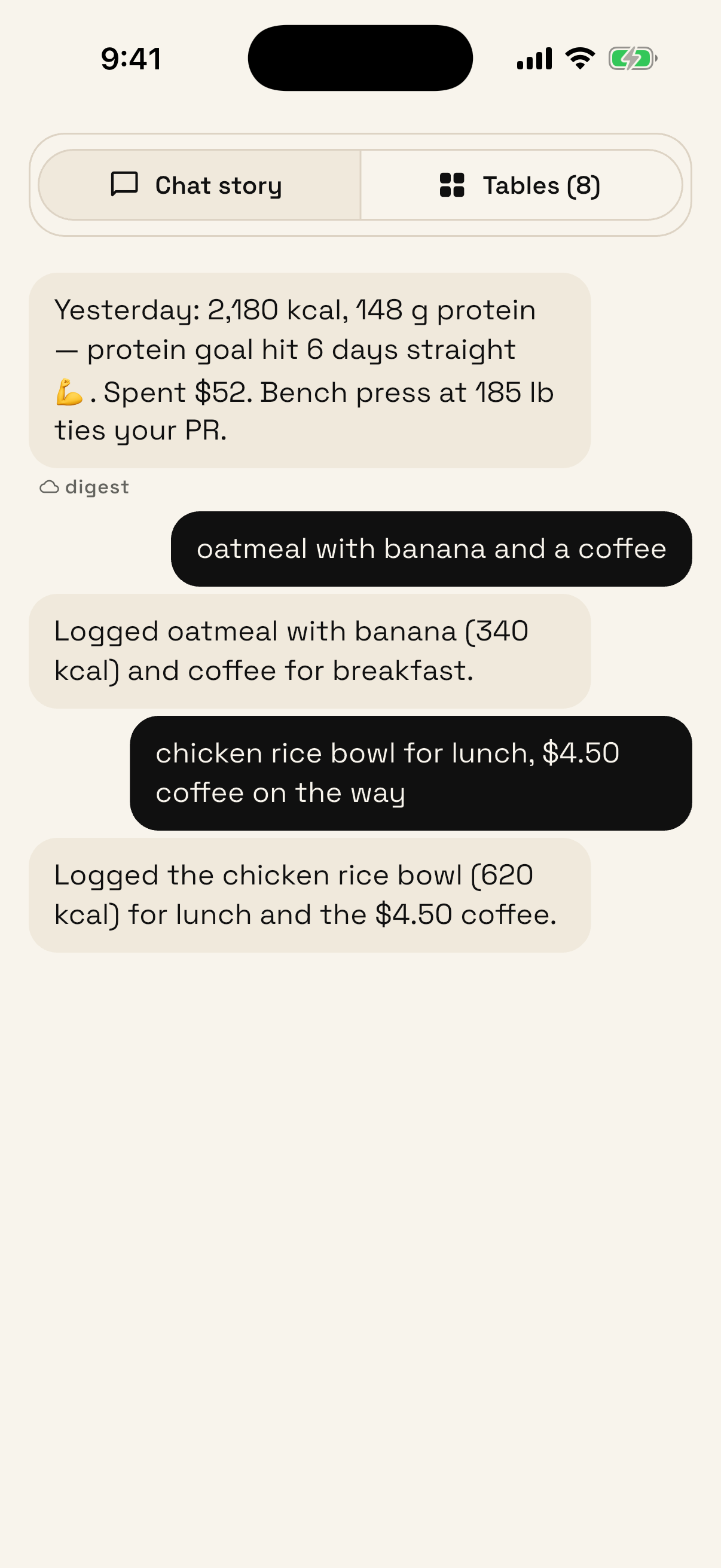 A real Tertibo capture screen in the iPhone Simulator